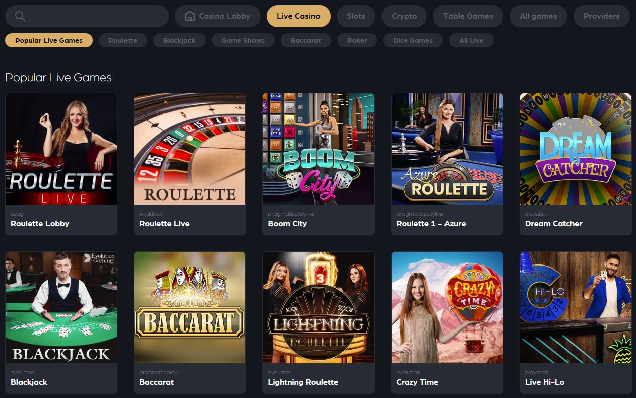 clubhouse live dealer casino games